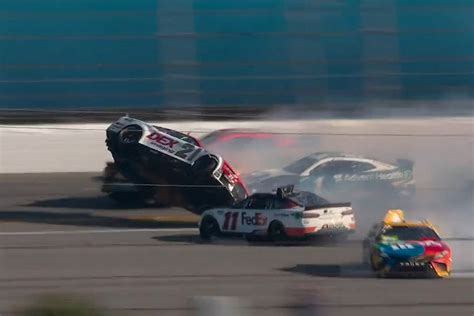 Daytona 500: Burton goes upside down in Stage 1 crash