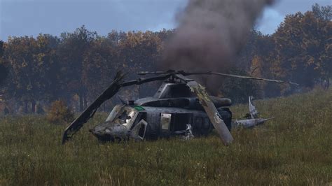 Dayz crashed helicopter. X41823T May 26, 2019 @ 7:00am. Helicopter crash sites. Half a decade ago when I was sitting with DayZ the arma 2 MOD there were helicopter crash sites with some of the hottest loot in the entire game etc. Now I seem to recall that back then there would only ever be 3 helicopter crash sites per server reset which could be in numerous ... 