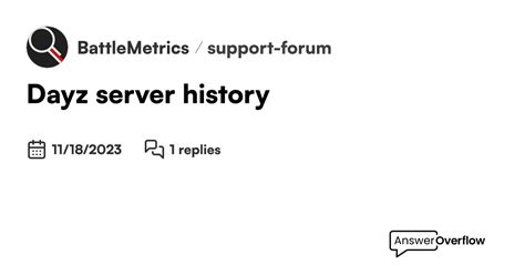 Dayz server list battlemetrics.  Both implementations are currently somewhat limit...