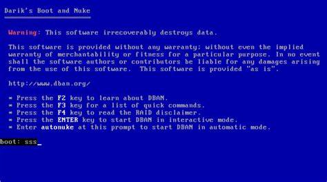 Dban bootable usb.  It is based on Linux and supports PATA (IDE), SCSI and ...