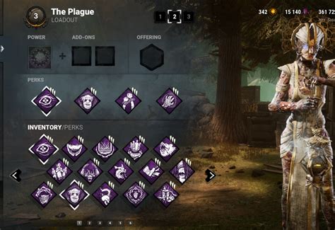 Dbd plague build. The Status HUD is the primary information system to available to Players in Dead by Daylight and displayed as an overlay on the Player's camera. The Status HUD is comprised of several subsystems, with each sub-system displaying distinct pieces of information about the state of the Trial and its Players: First added with Patch 1.5.0, Status Effects show … 