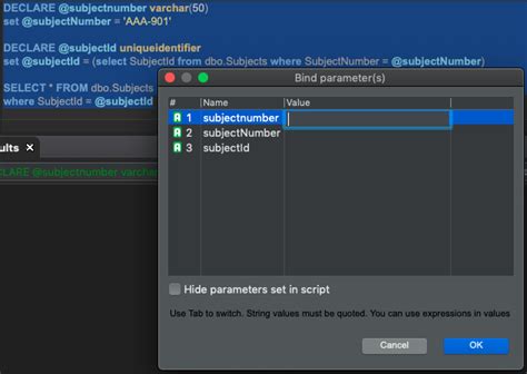 Dbeaver bind variables.  Dec 2, 2019 · System information: Operating ...