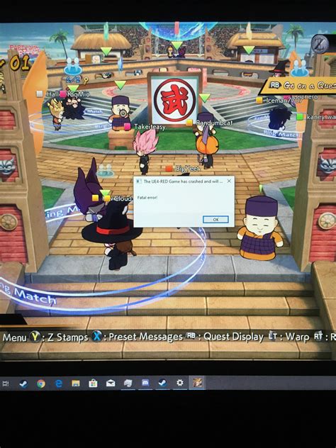 Dbfz fatal error reddit.  Edit: I also did two other things before that but...