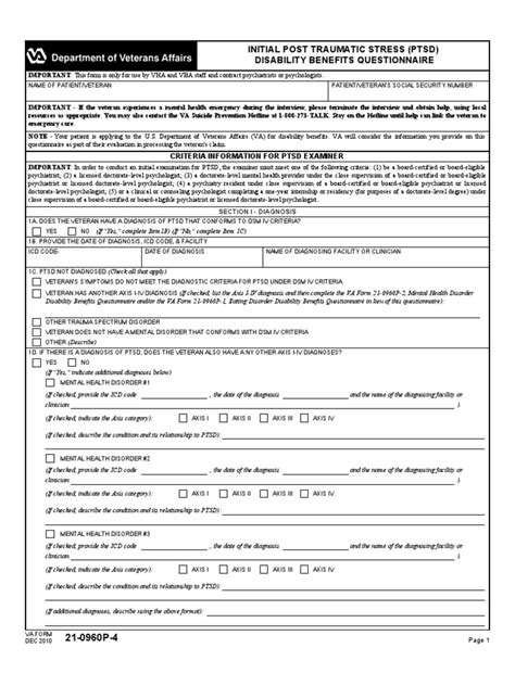 Dbq form for ptsd. VA€FORM XXX XXXX. 21-0960G-1. ESOPHAGEAL CONDITIONS (Including gastroesophageal reflux disease (GERD), hiatal hernia and other esophageal disorders) Disability Benefits Questionnaire. NAME OF PATIENT/VETERAN. PATIENT/VETERAN'S SOCIAL SECURITY NUMBER 1B. DIAGNOSIS (Check all that apply) 3. 
