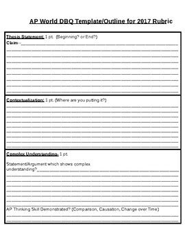 World History: Modern . The components of these rubrics require that students demonstrate historically defensible content knowledge. Given the timed Exam essays should be considered first drafts and thus may contain grammatical errors. Those errors will not be counted again. AP® 2021 Scoring Guidelines. 