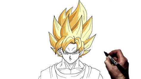 Dbz How To Draw Goku Ssj