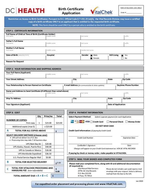 Dc birth certificate application online. com as noted below.  You can ...