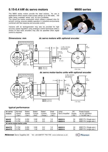 Dc servo motor datasheet.  Data for informational purposes only.  Linear Servo...