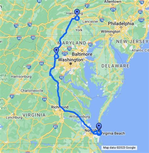 The total driving distance from Virginia Beach, VA to Washington, DC is 208 miles or 335 kilometers. Your trip begins in Virginia Beach, Virginia. It ends in Washington, District of Columbia. If you are planning a road trip, you might also want to calculate the total driving time from Virginia Beach, VA to Washington, DC so you can see when you .... 