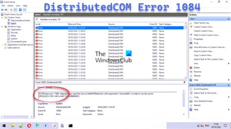 Dcom error 1084 netprofm.  The DCOM got error 1084 is shown in Event V...