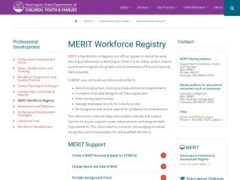 Dcyf merit login. Providing resources and information that will empower fathers with children in the child welfare system. DCYF is a cabinet-level agency focused on the well-being of children. Our vision is to ensure that Washington state’s children and youth grow up safe and healthy—thriving physically, emotionally and academically, nurtured by family and ... 