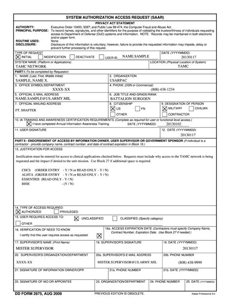 DD FORM 2875is an IRS form that you will have to fill out if you are a federal employee or a contractor. This form is also used by the IRS as proof that you are …