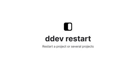 Ddev restart apache.  ddev poweroff: Stops all running projects and shared servic...