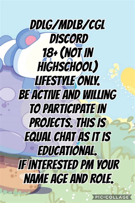 Find #Ddlg Discord servers and make new friends!