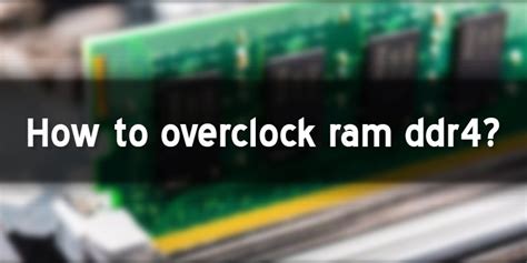 Ddr4 overclock.  Finally. it is not fully utilizing that speed.  Sep 17, 2025 · Push you...