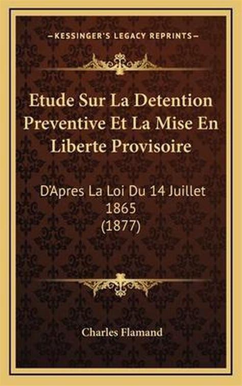 Détention préventive et la liberté provisoire. - Marieb lab manual answers 9th edition.