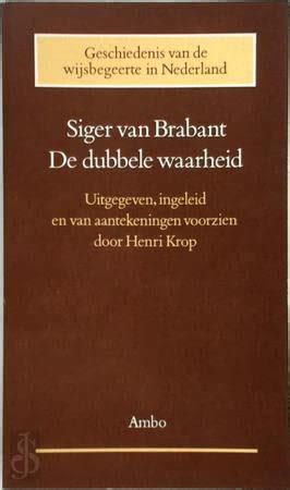 De dubbele waarheid (geschiedenis van de wijsbegeerte in nederland). - Extensio n y capacitacio n rurales..