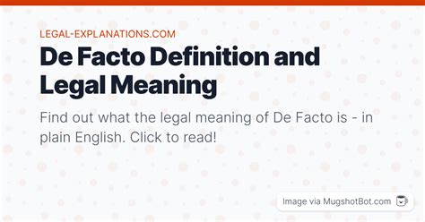 De facto - definition of de facto by The Free Dictionary