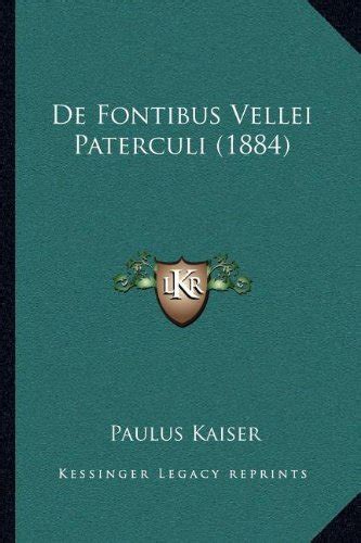 De fontibus vellei paterculi, scripsit paulus kaiser. - How to ace the rest of calculus the streetwise guide including multivariable calculus how to ace s.