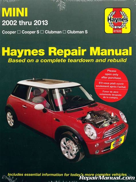 De haynes owners workshop manual voor de mini cooper 2001 2005. - Numerical methods chapra 3rd edition solution manual.