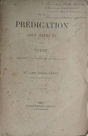 De la predication sous henri iv. - Libros de texto de psicología mcgraw hill claves de respuestas.