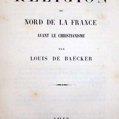 De la religion du nord de la france avant le christianisme. - Medical imaging of normal and pathologic anatomy.