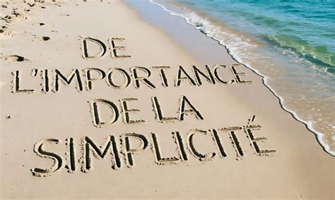 De la simplicité