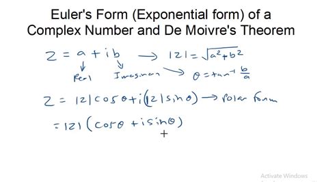 De moivre's theorem exponential form