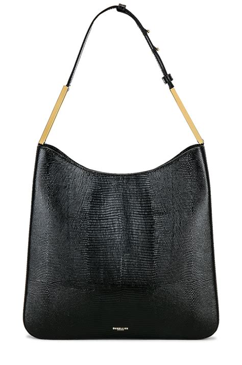 DeMellier London Helsinki Bag in Black Lizard REVOLVE