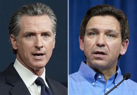 DeSantis ratchets up feud with Newsom and dares California governor to take on Biden in 2024