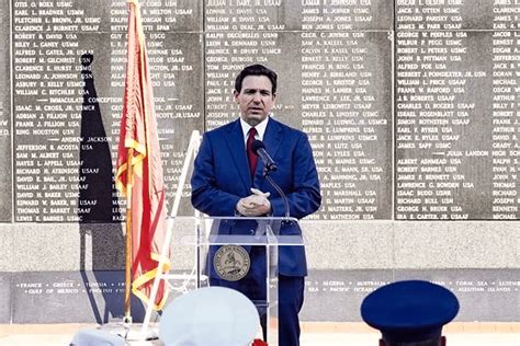 DeSantis speaks at Jacksonville Veterans Memorial Wall; prepares nationwide presidency campaign