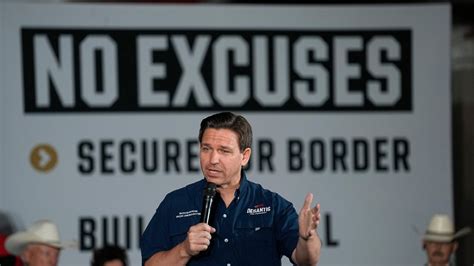 DeSantis unveils an aggressive immigration and border security policy that largely mirrors Trump’s