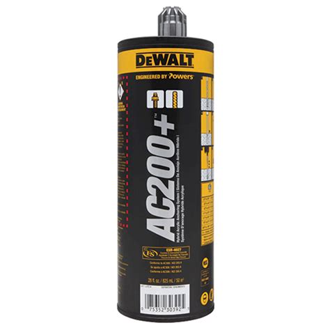 DeWALT AC200+™ Acrylic Injection Adhesive …