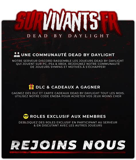 Dead By Daylight Survivants FR - DiscordServers