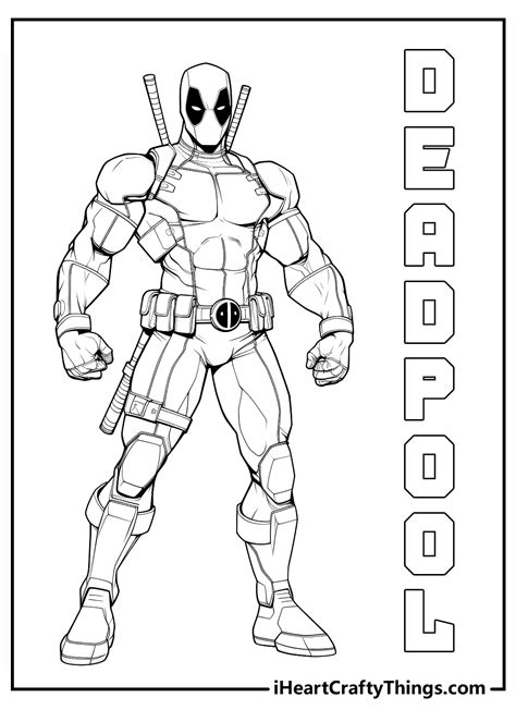 Dead Pool Coloring Shee
