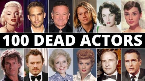 Dead actors and actresses