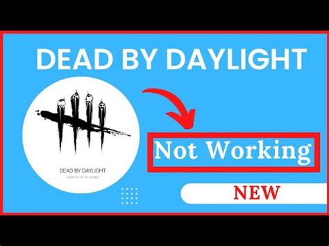 Dead by Daylight not working, the game has initialized incorrectly Dead