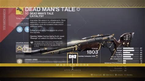How to get Dead Mans Tale Catalyst (Exotic Scout Rifle) in Dest