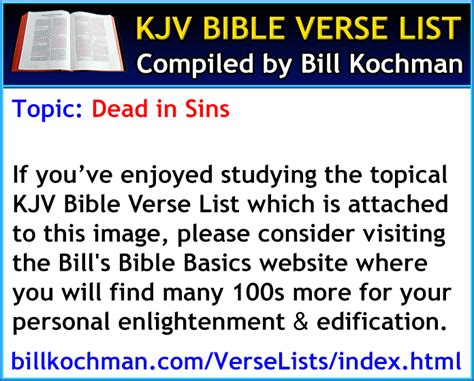 Dead to the Law : KJV - King James Version - Bible Verse List