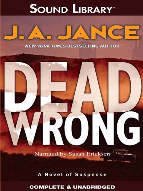 Download Dead Wrong Joanna Brady 12 By Ja Jance