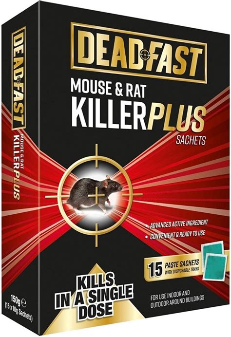 Deadfast Mouse & Rat Killer - 15 Sachets Wickes.co.uk