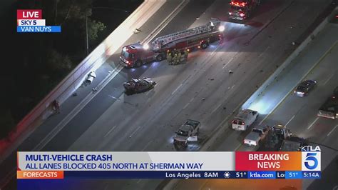 Deadly crash involving driver stops all traffic on NB 405 Freeway 