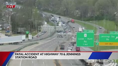 Deadly crash stalls traffic on I-70 near Jennings