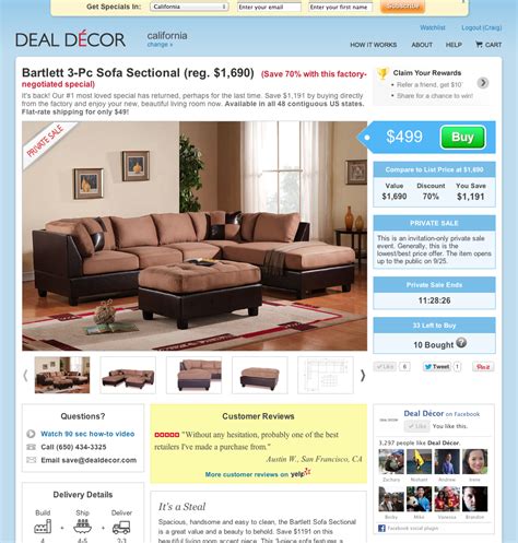 Deal Décor.com is a revolutionary group-buying platform that is disrupting the $80 billion furniture industry. We've developed the most efficient and innovative supply chain in order to offer .... 