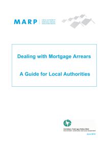 Dealing with Mortgage Arrears A Guide for Local Authorities