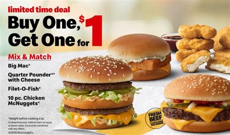 Deals at mcdonalds. We do not promote any of our US menu items as vegetarian, vegan or gluten-free. This information is correct as of January 2022, unless stated otherwise. Our Quarter Pounder® burger features a ¼ lb. 100% beef burger patty, slivered onions and pickles. Order this beef burger today at a McDonald's near you! 