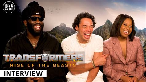 Dean's A-List Interview: Co-star Toby Nwigwe Dominique and Fishback in 'Transformers: Rise of the Beasts'