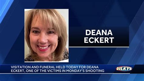 Deana eckert obit. Apr 12, 2023 · One of the victims of Monday’s shooting in Louisville was a native of Harrodsburg. Authorities announced that Deana Hurst Eckert, 57, an executive administrative officer at Old National Bank, died Monday night. Eckert lived in New Albany, Indiana, with her family but was originally from Harrodsburg, according to her Facebook page. 