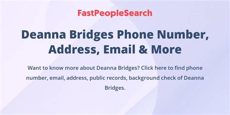 Deanna Bridge in MD - Address & Phone Number Whitepages