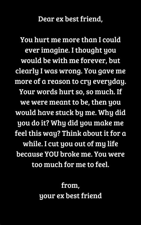 Dear Ex Best Friend Hllmyr Vsco